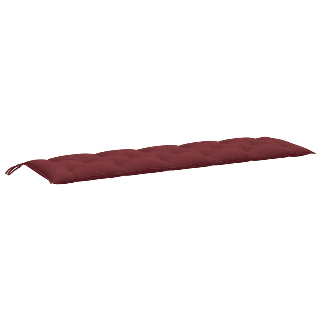 Garden Bench Cushions 2 pcs. Mélange Wine Red 180x50x7 cm Fabric