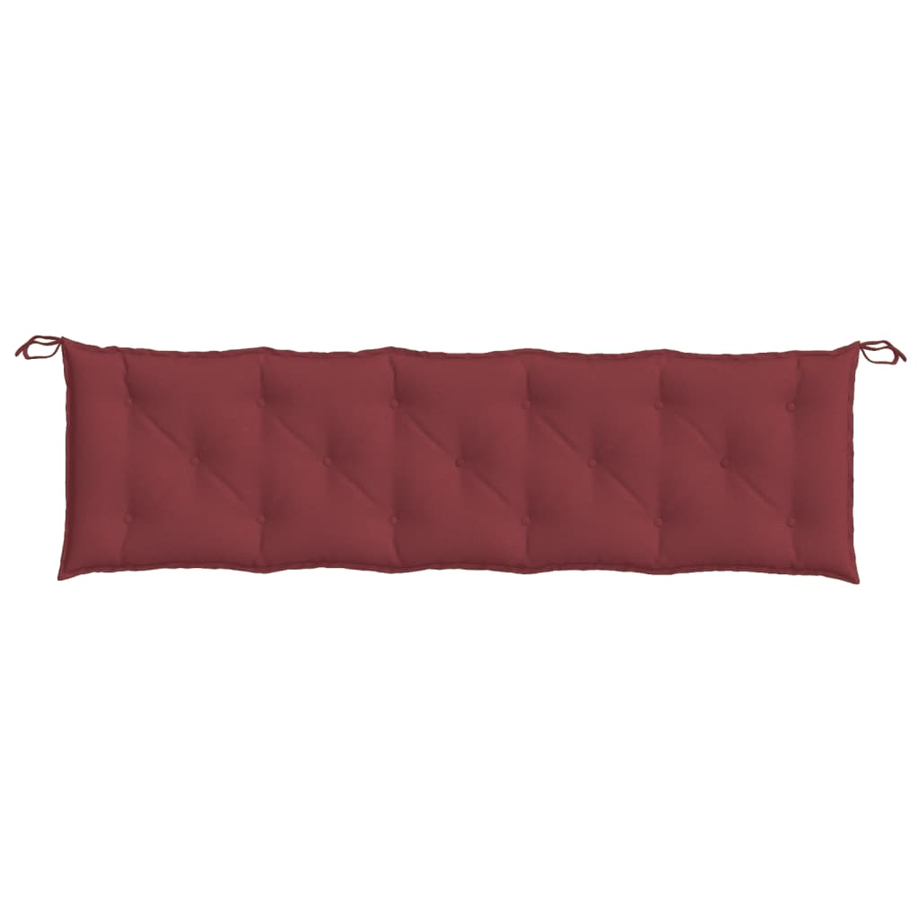 Garden Bench Cushions 2 pcs. Mélange Wine Red 180x50x7 cm Fabric