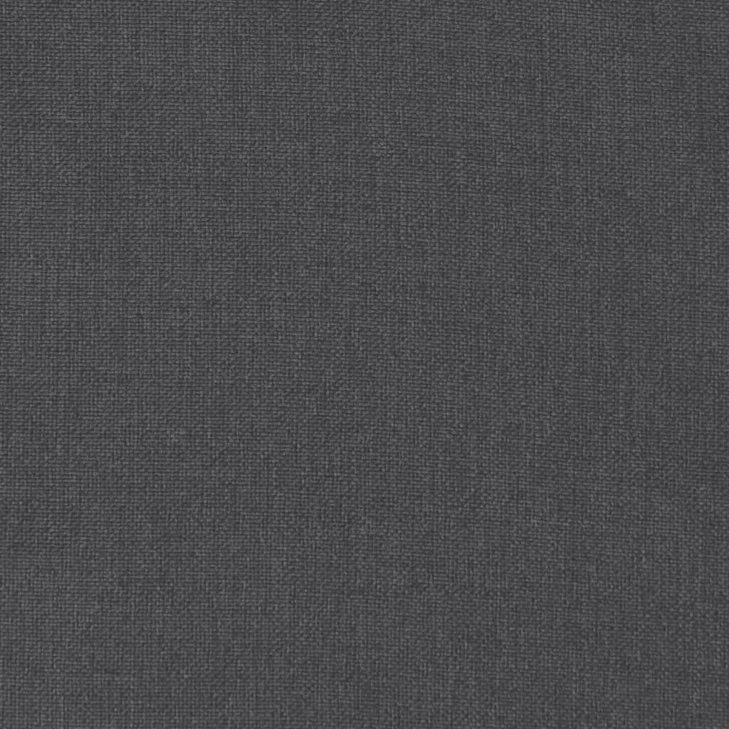 Coussins pour banc de jardin 2 pcs Mélange anthracite 200x50x7 cm Tissu