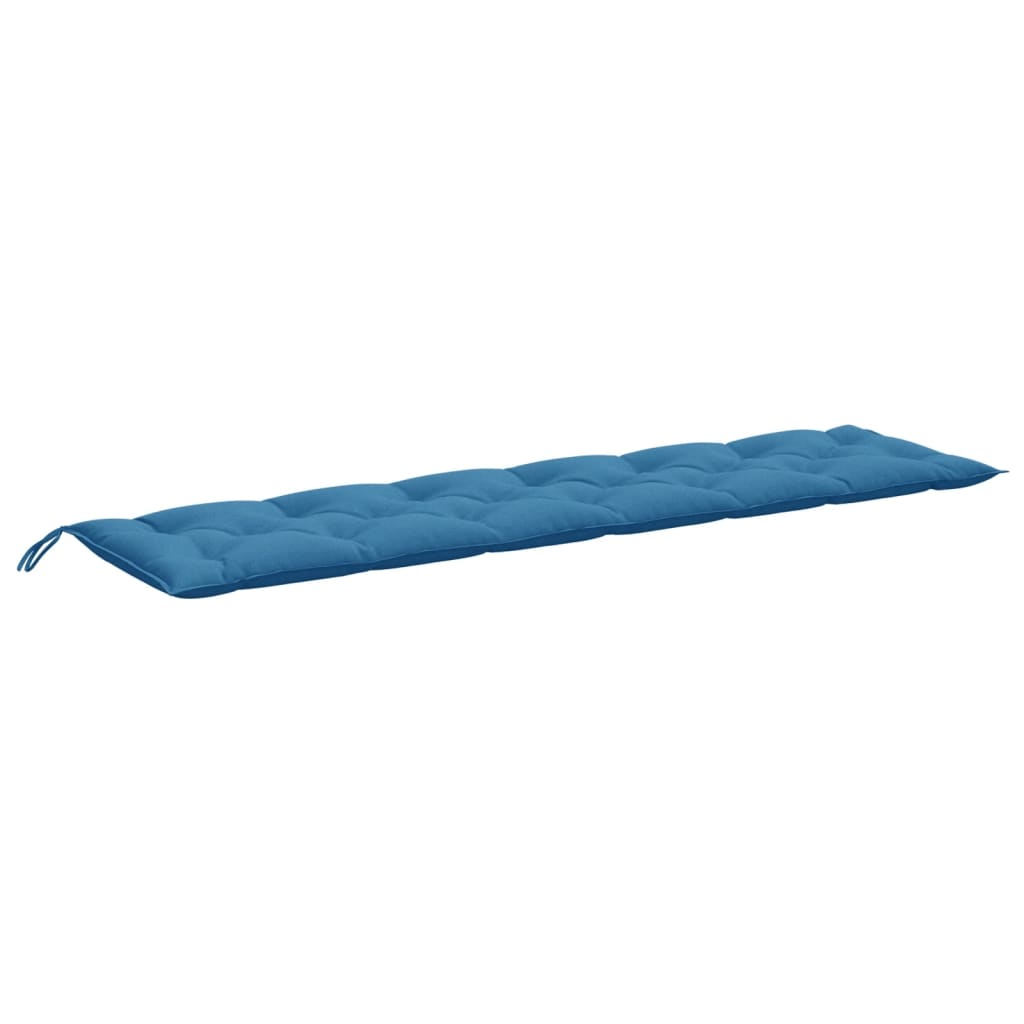 Garden Bench Cushions 2 pcs Mélange Blue 200x50x7 cm Fabric