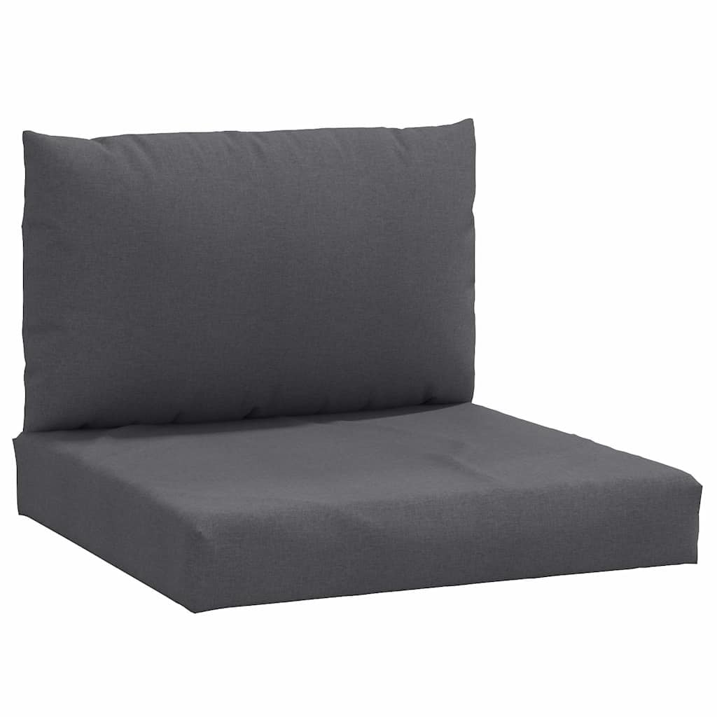 2-piece Pallet Cushion Set Melange Anthracite Fabric