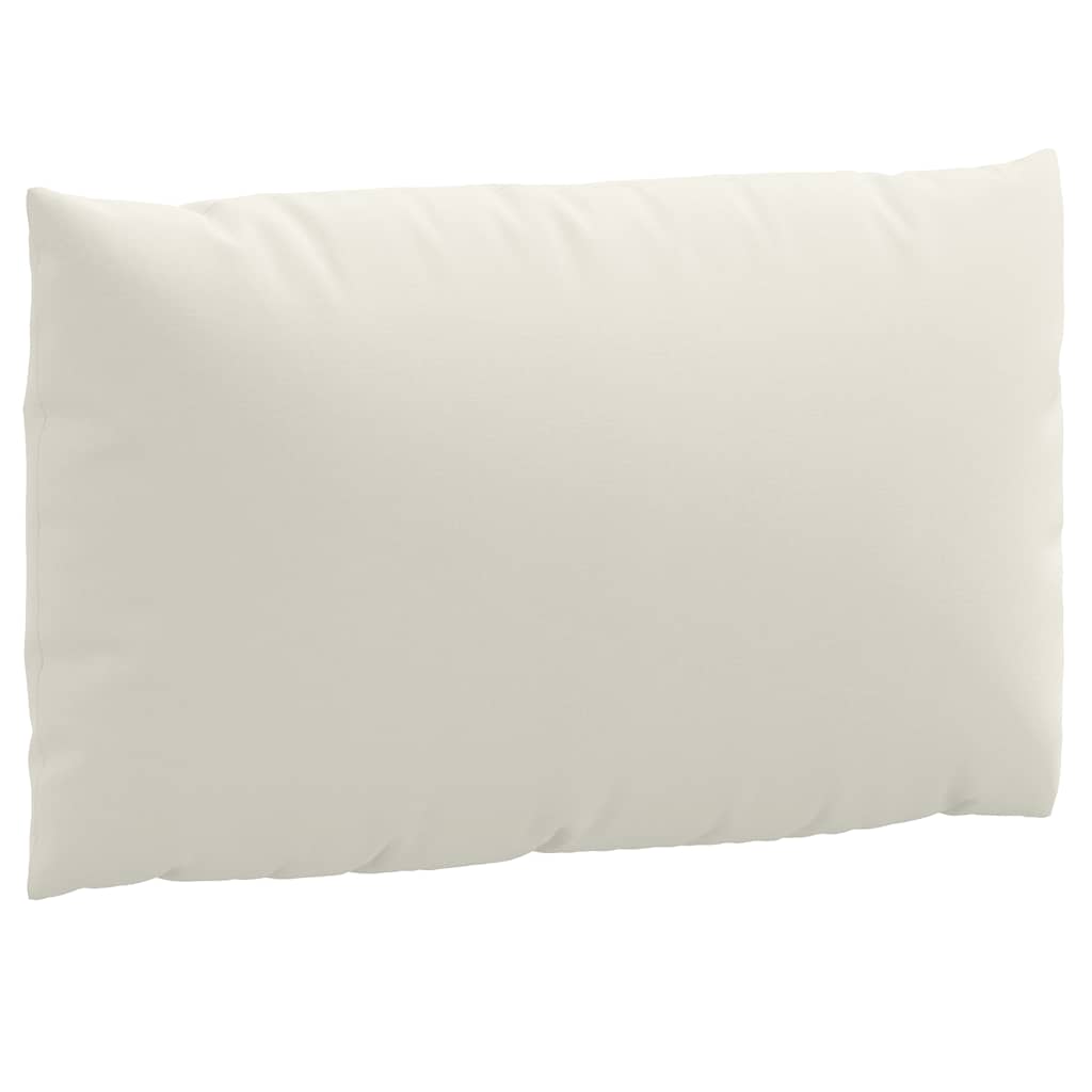 Coussin de palette 2 pièces Tissu chiné crème