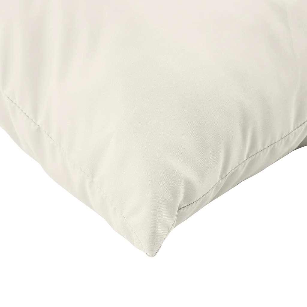 Coussin de palette 2 pièces Tissu chiné crème