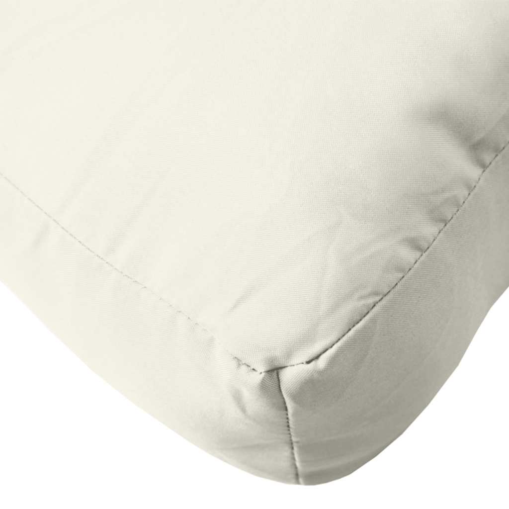 Coussin de palette 2 pièces Tissu chiné crème