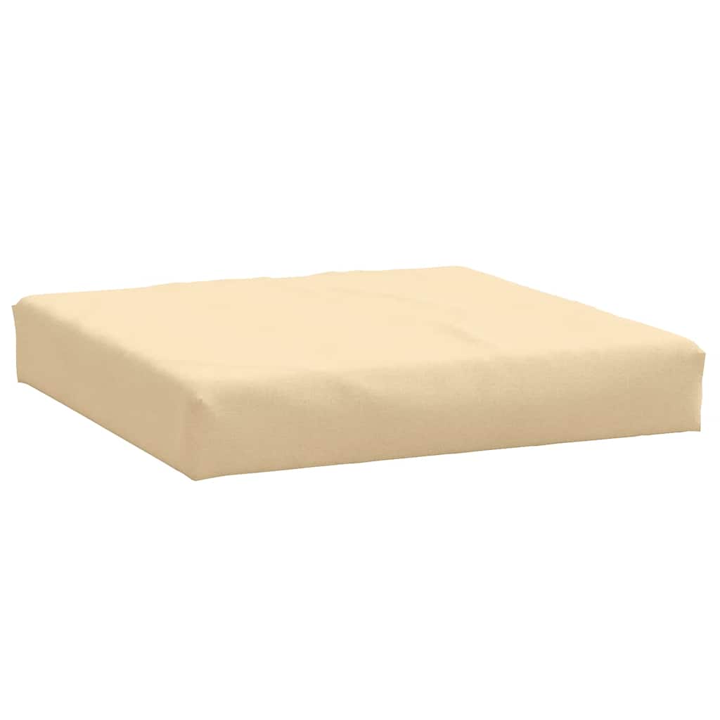 Coussin de palette 2 pièces, tissu chiné beige
