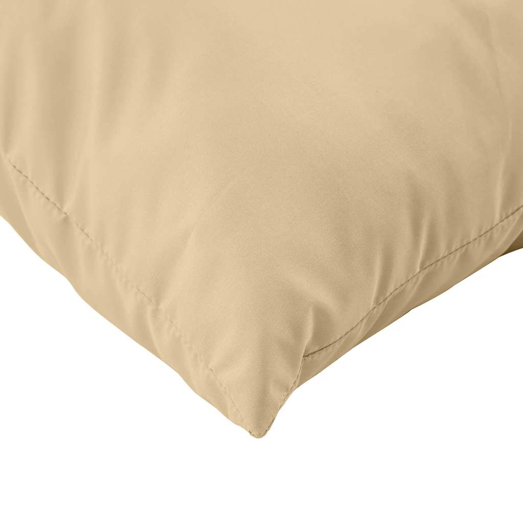 Coussin de palette 2 pièces, tissu chiné beige