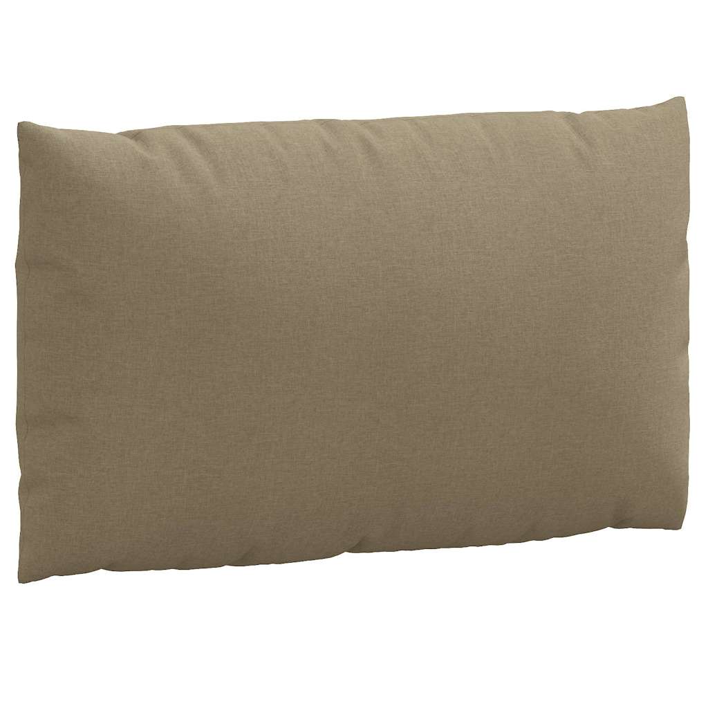 Coussin de palette 2 pièces en tissu chiné taupe