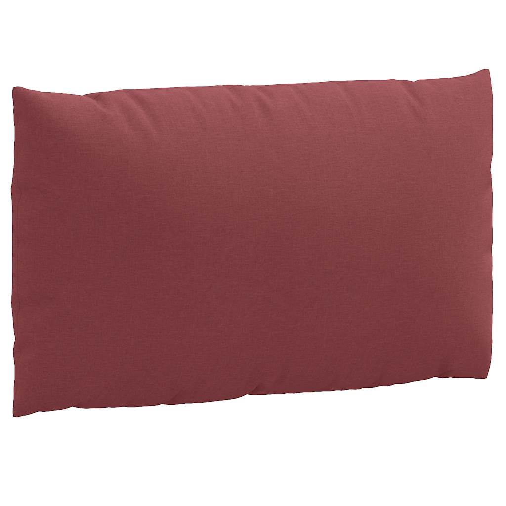 Coussin pour palette 2 pièces Mélange Rouge bordeaux Tissu