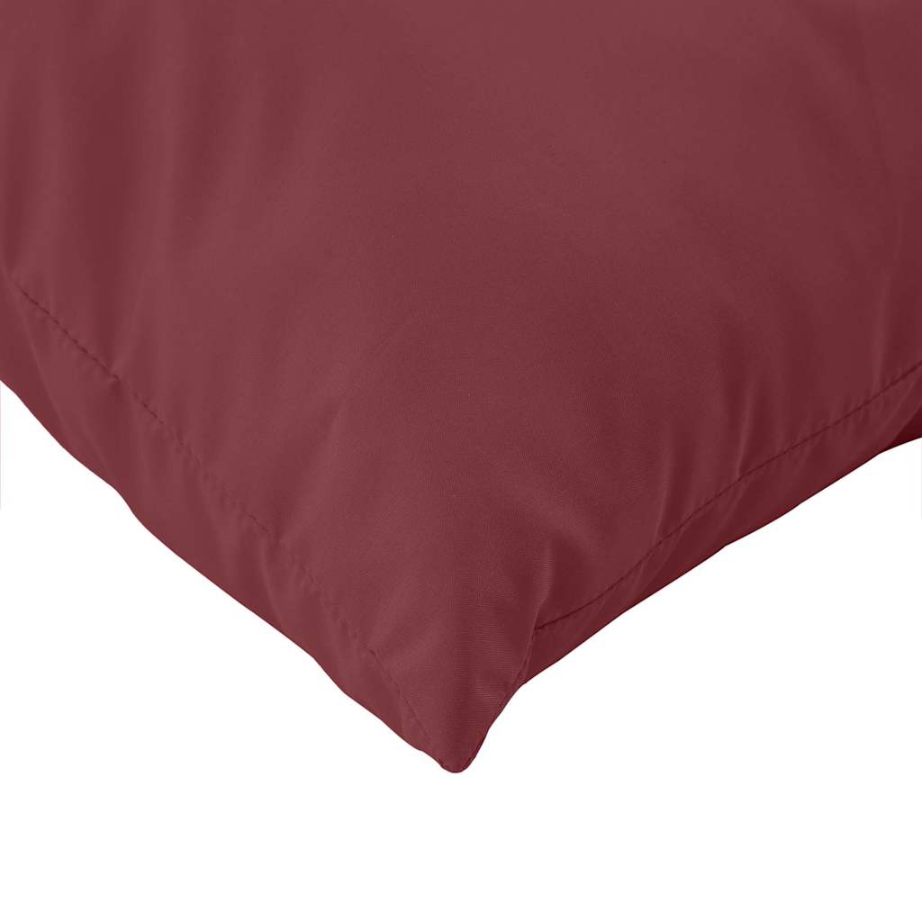 Coussin pour palette 2 pièces Mélange Rouge bordeaux Tissu