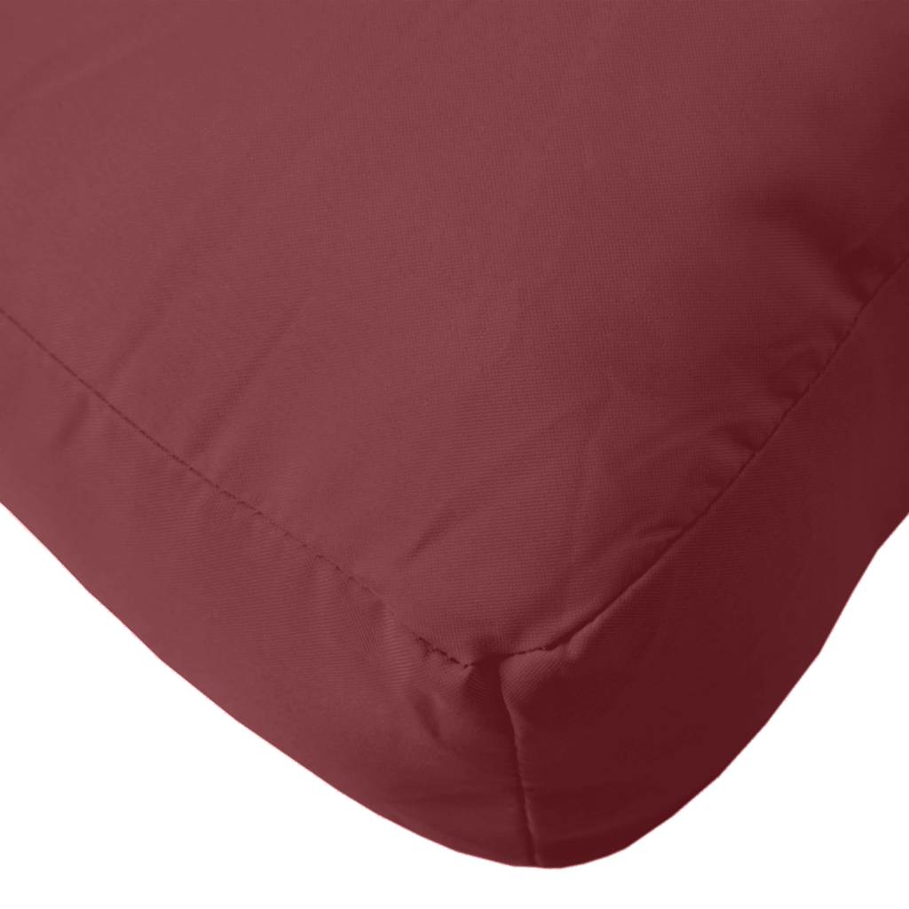 Coussin pour palette 2 pièces Mélange Rouge bordeaux Tissu