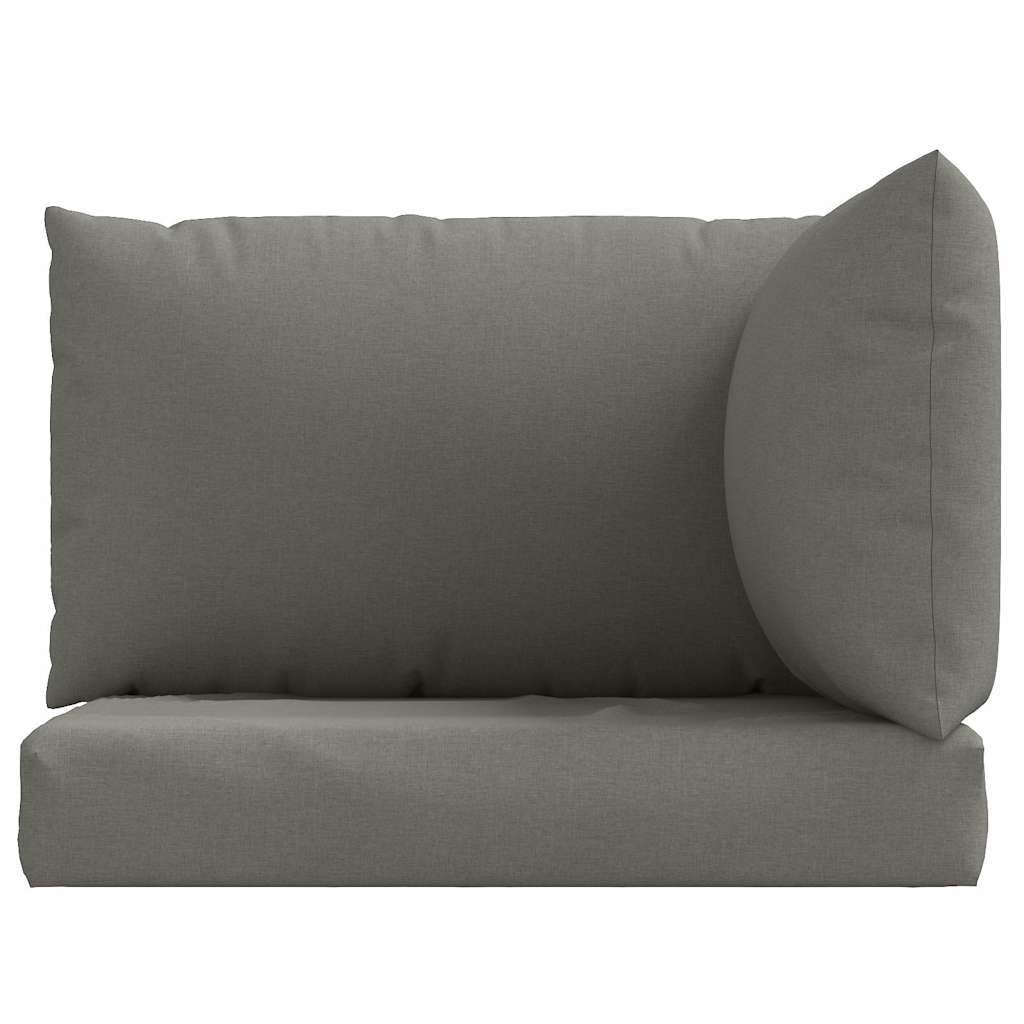 3-piece Pallet Cushion Set, Melange Dark Grey Fabric