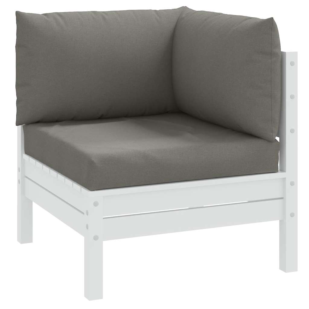 3-piece Pallet Cushion Set, Melange Dark Grey Fabric