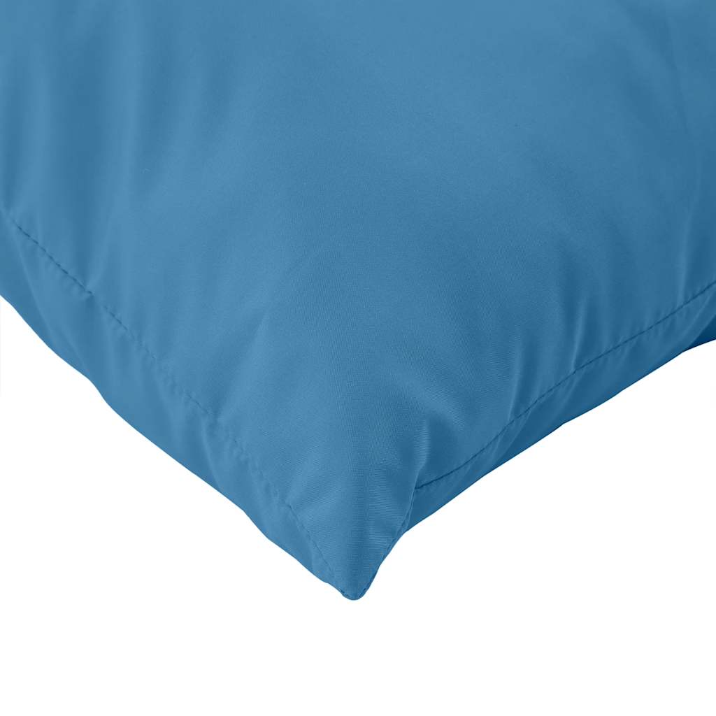 Coussin de palette 3 pièces Tissu bleu chiné