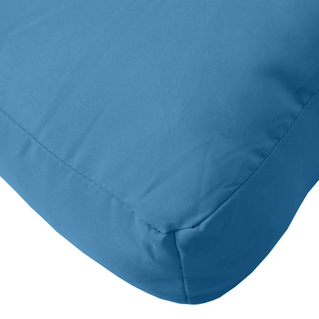 Coussin de palette 3 pièces Tissu bleu chiné