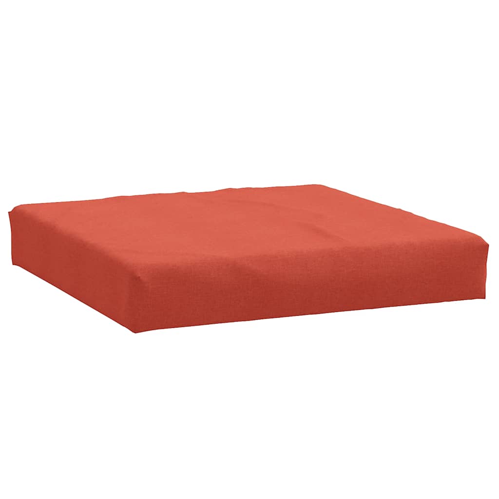 Coussin de palette 3 pièces. Tissu rouge mélangé