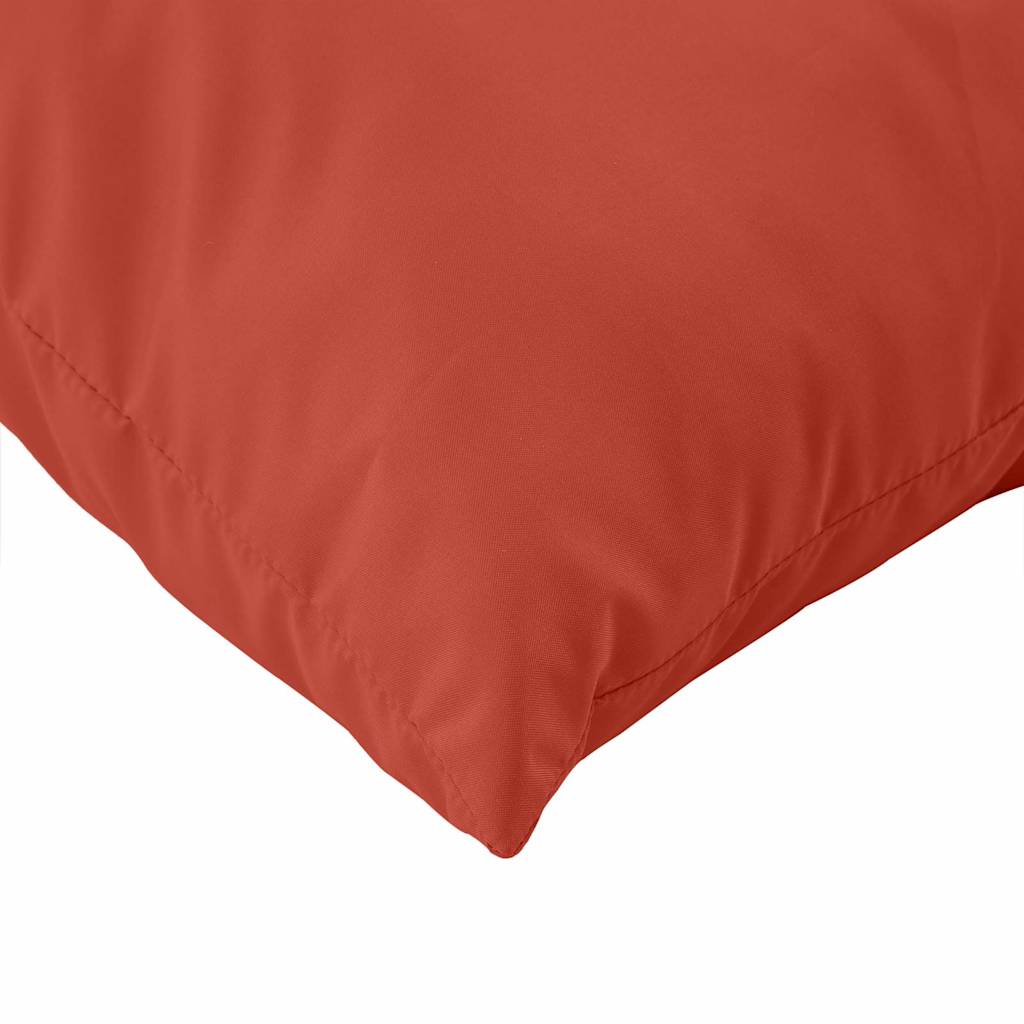 Coussin de palette 3 pièces. Tissu rouge mélangé