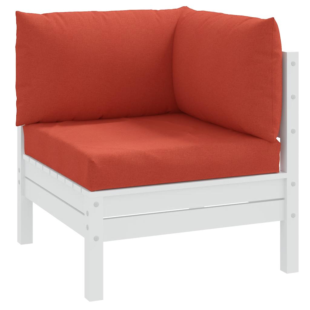 Coussin de palette 3 pièces. Tissu rouge mélangé