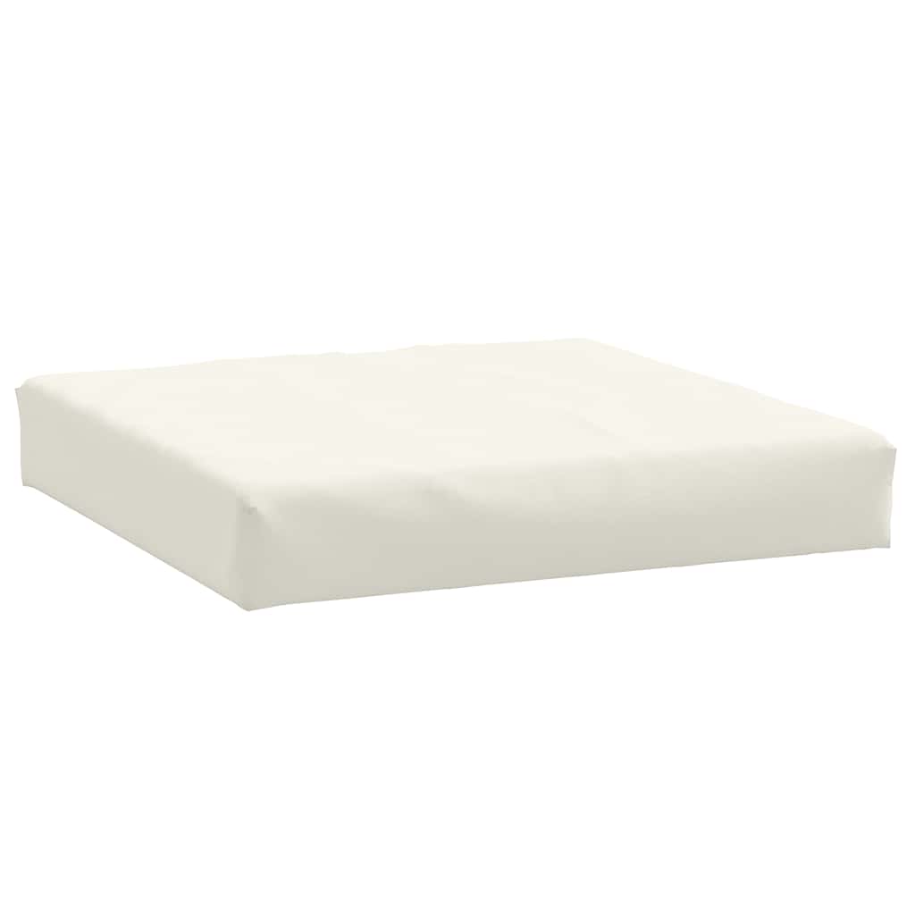 Palettenkissen Melange Creme 60x60x9,5 cm Stoff