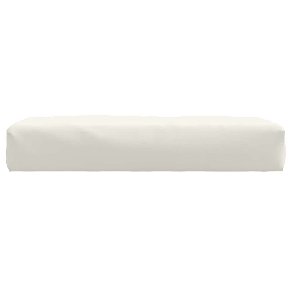 Palettenkissen Melange Creme 60x60x9,5 cm Stoff