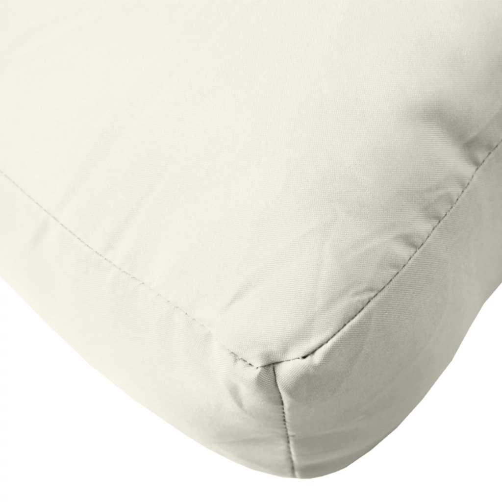 Palettenkissen Melange Creme 60x60x9,5 cm Stoff