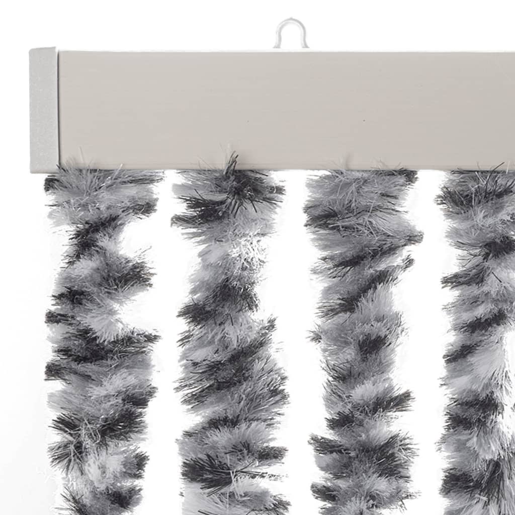 Fly Screen Grey, Black, and White 100x220 cm Chenille