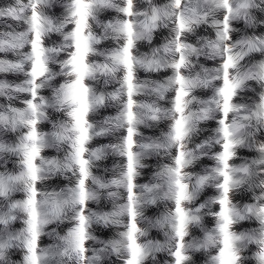 Fly Screen Grey, Black, and White 100x220 cm Chenille