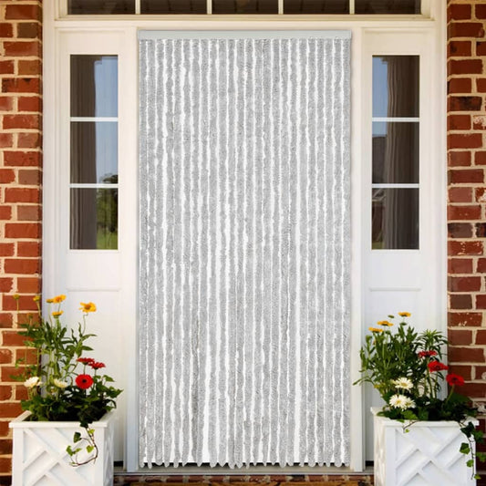 Fly Screen Curtain Grey 100x200 cm Chenille