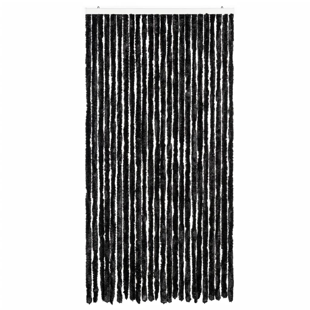 Moustiquaire de porte anthracite 100x200 cm en chenille