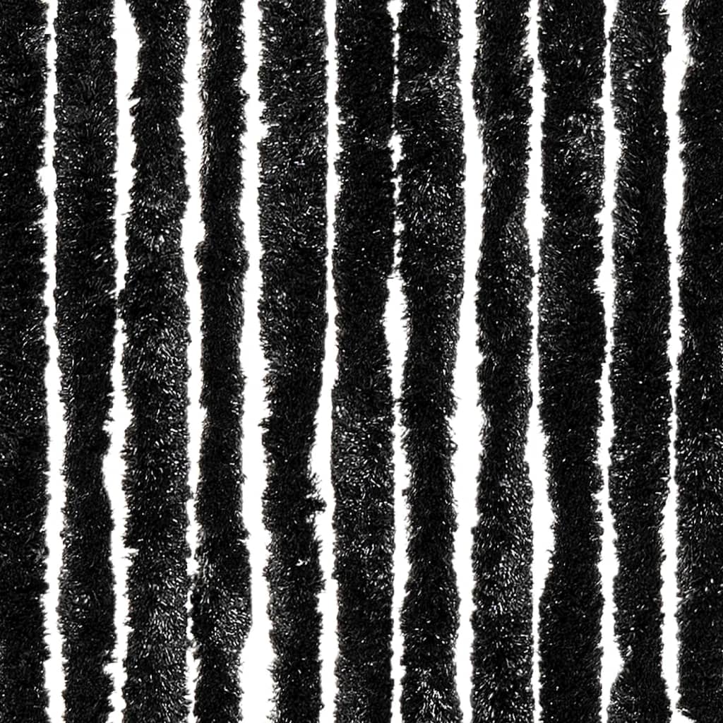 Moustiquaire de porte anthracite 100x200 cm en chenille