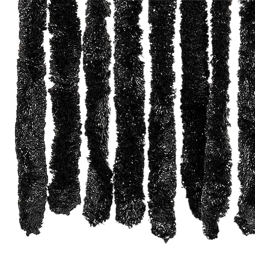 Moustiquaire de porte anthracite 100x200 cm en chenille
