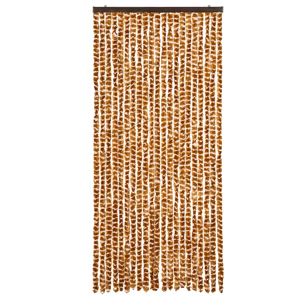 Fly screen curtain Ochre and White 90x200 cm Chenille