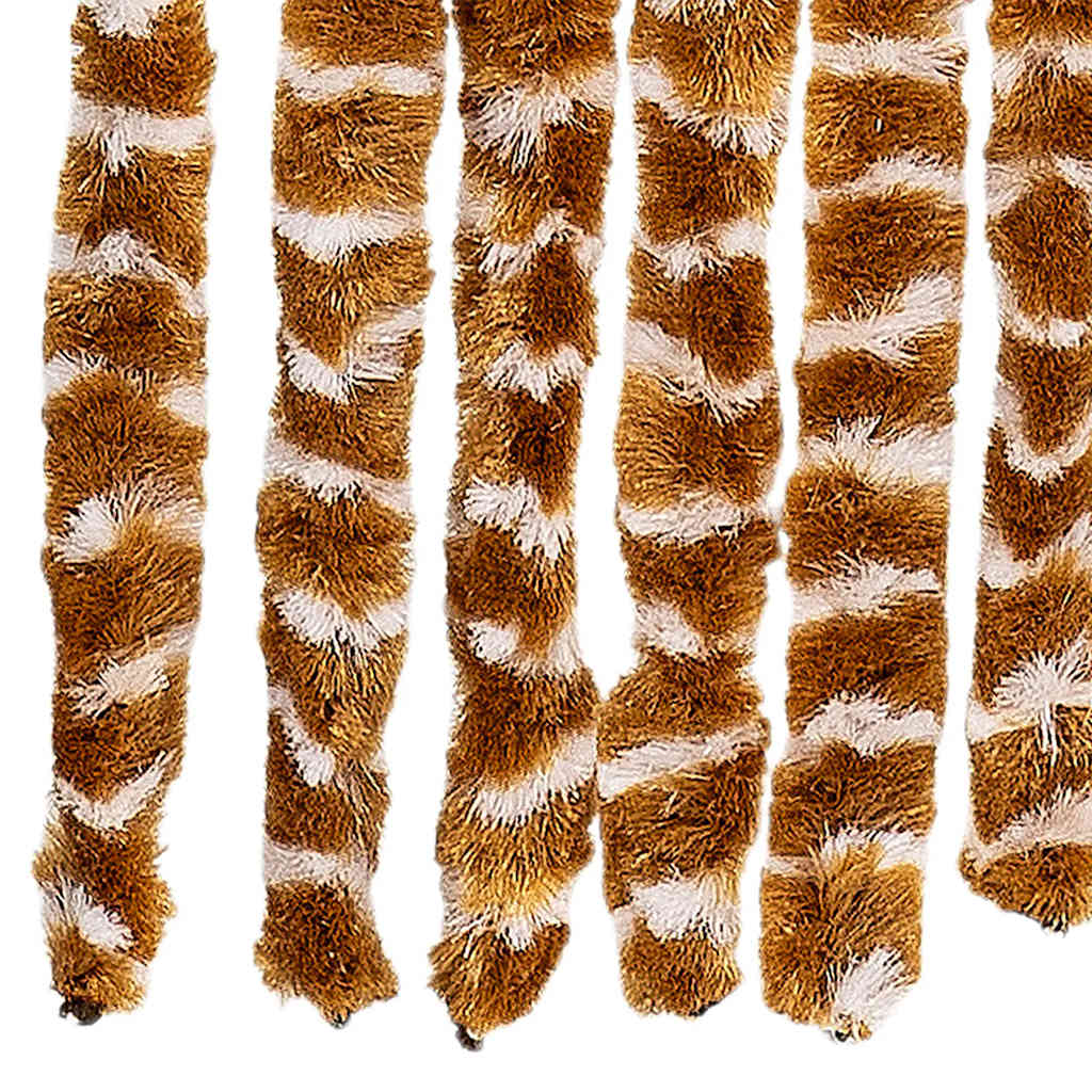 Fly screen curtain Ochre and White 90x200 cm Chenille