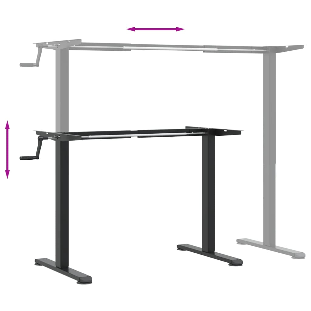 Frame for sit-stand desks (94-135)x60x(70-114) cm