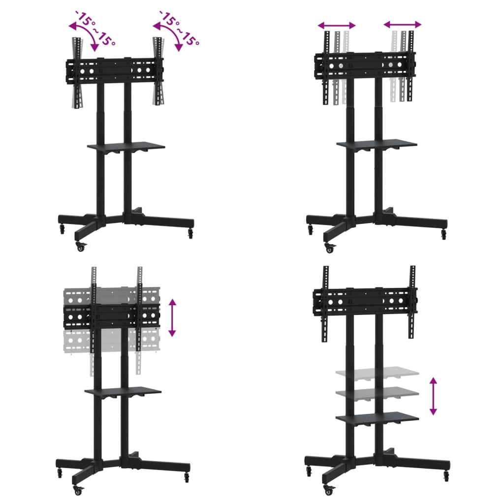 TV Stand Wheels 32-70 Inch Screen Max VESA 600x400mm 50kg