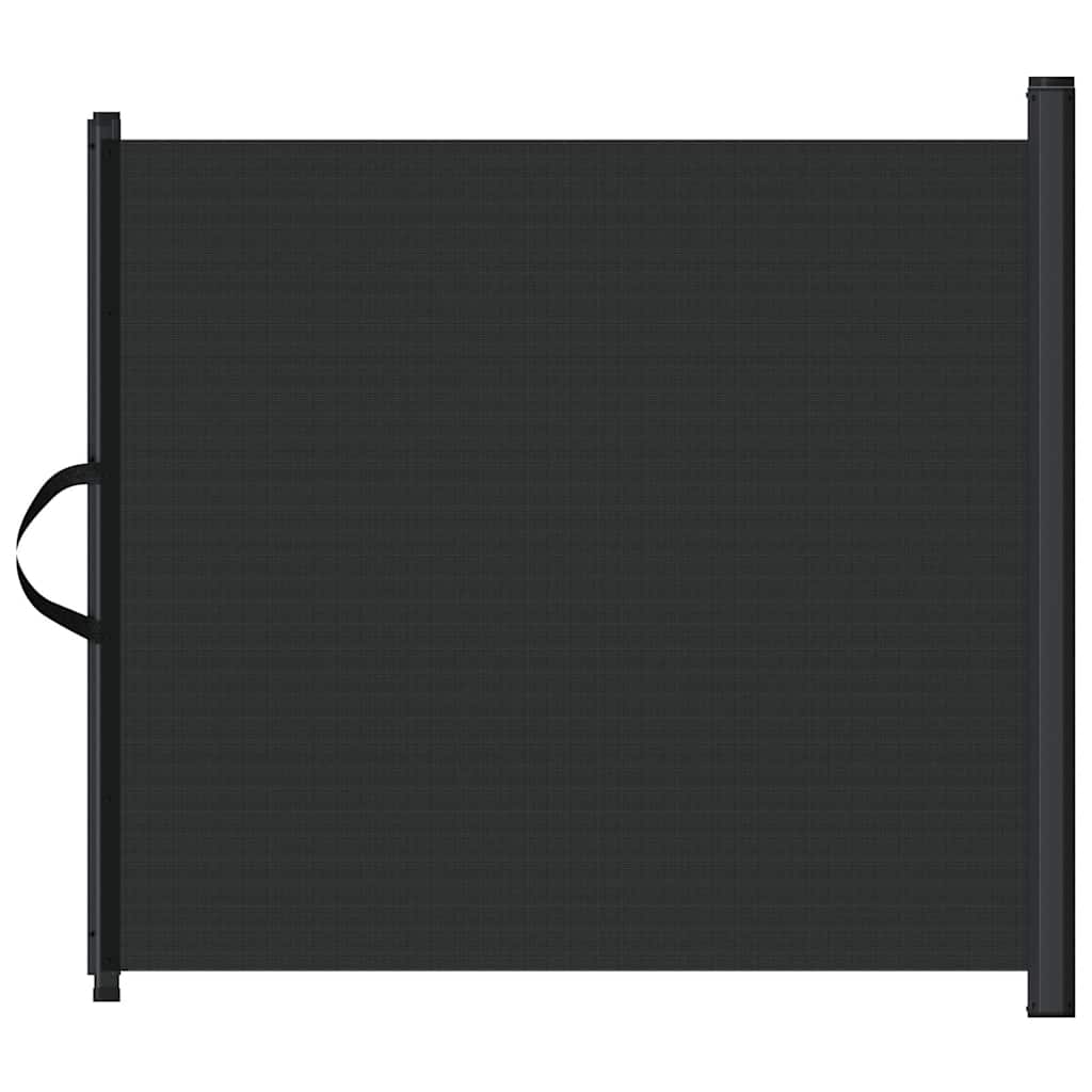 Retractable Pet Barrier Black 82.5x125 cm