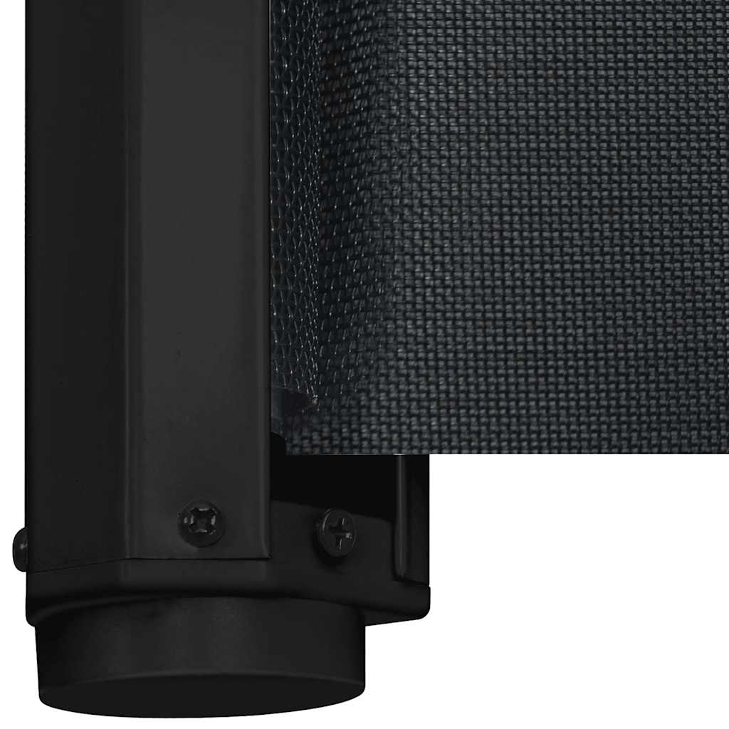 Retractable Pet Barrier Black 82.5x125 cm