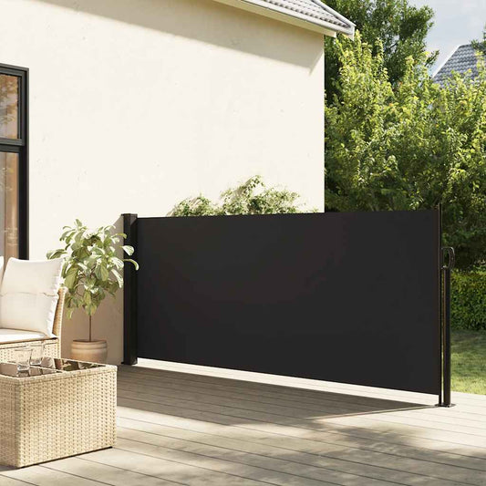 Seitenmarkise Ausziehbar Schwarz 117x300 cm
