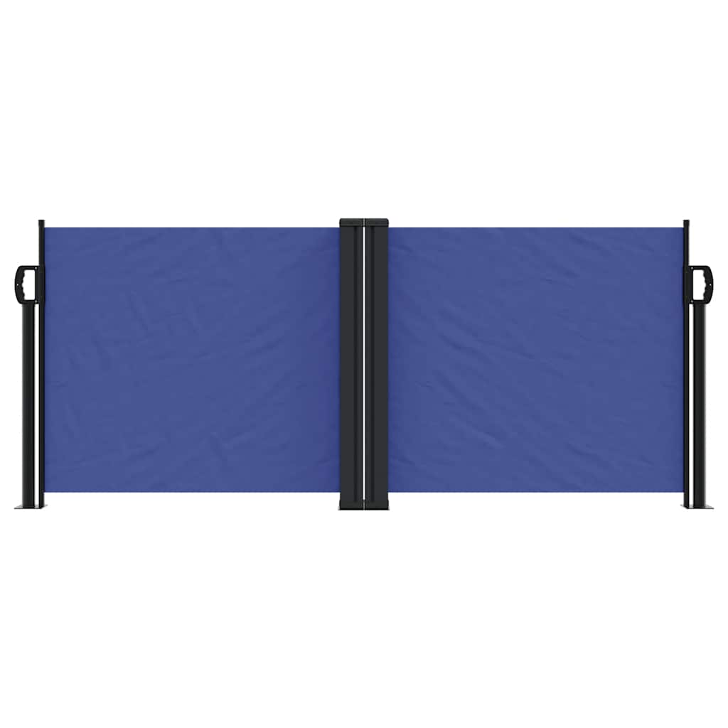 Seitenmarkise Ausziehbar Blau 100x600 cm