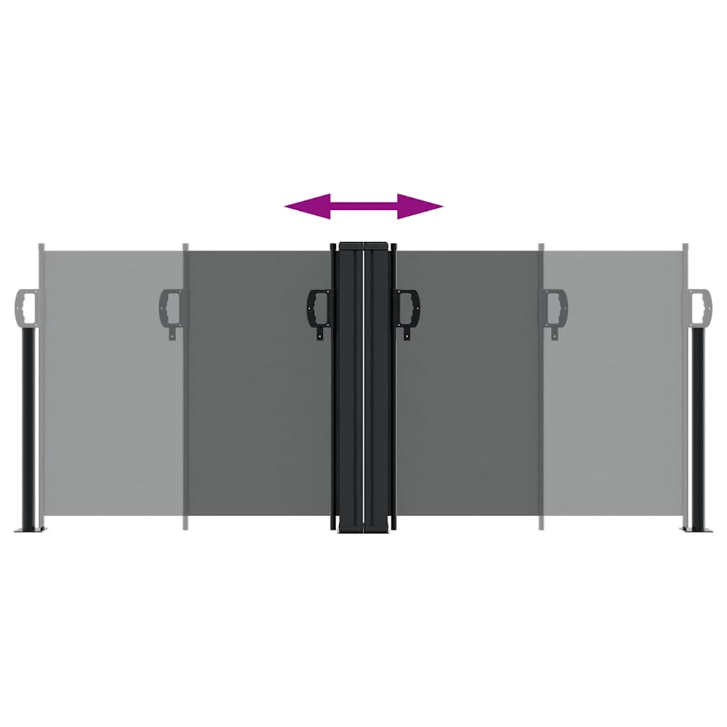 Seitenmarkise Ausziehbar Anthrazit 100x600 cm