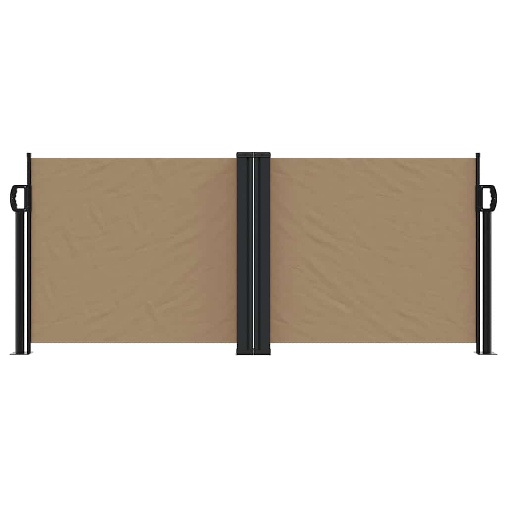 Seitenmarkise Ausziehbar Taupe 100x600 cm
