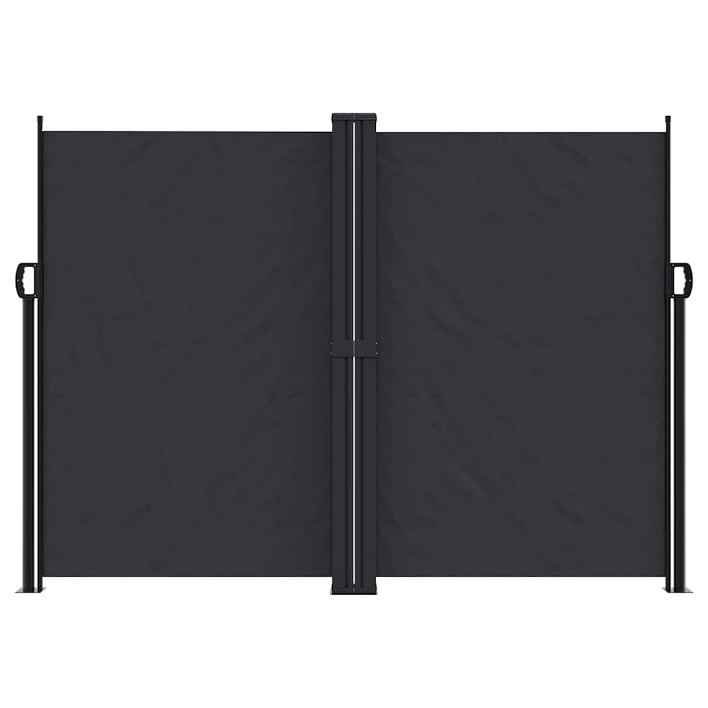 Seitenmarkise Ausziehbar Schwarz 180x600 cm
