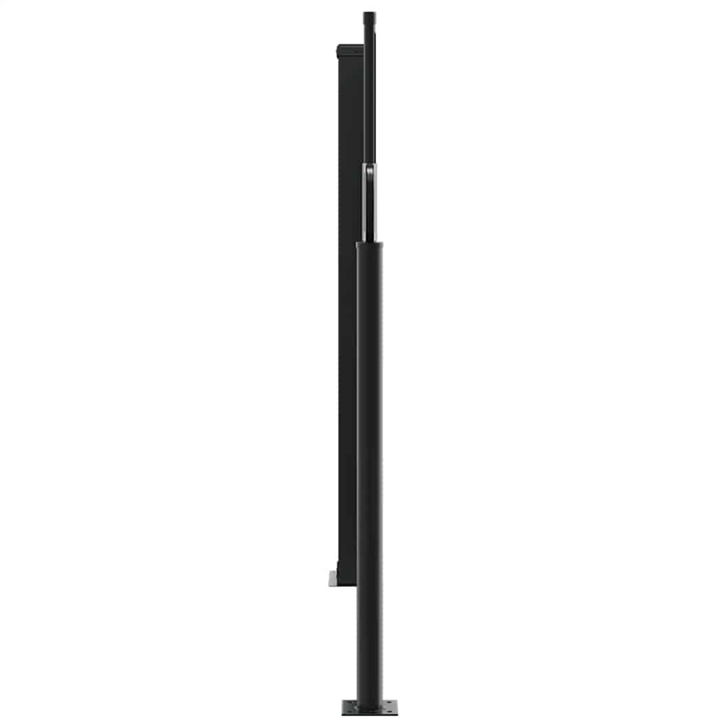 Seitenmarkise Ausziehbar Schwarz 100x1000 cm