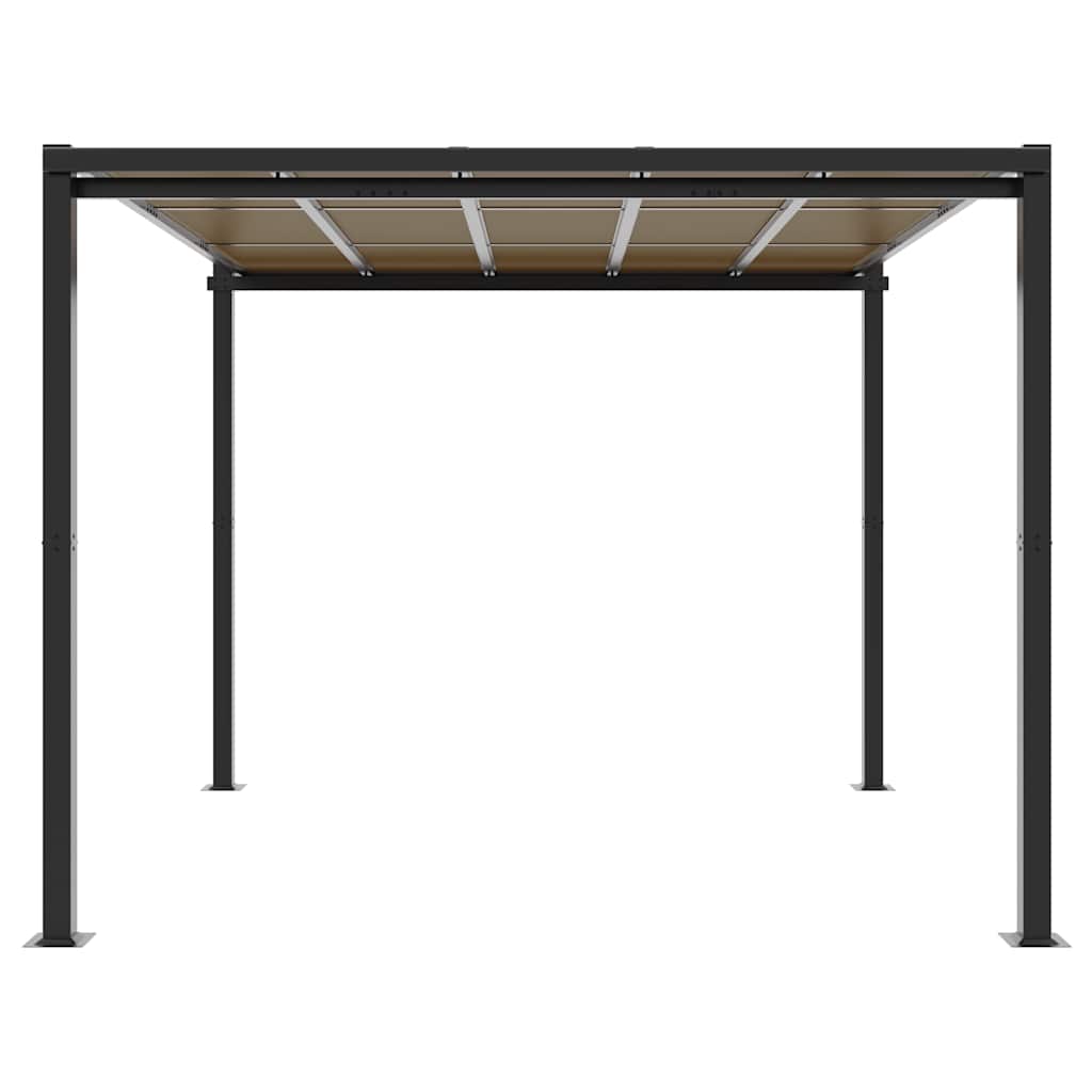 Gartenpavillon Anthrazit 3x3 m Aluminium