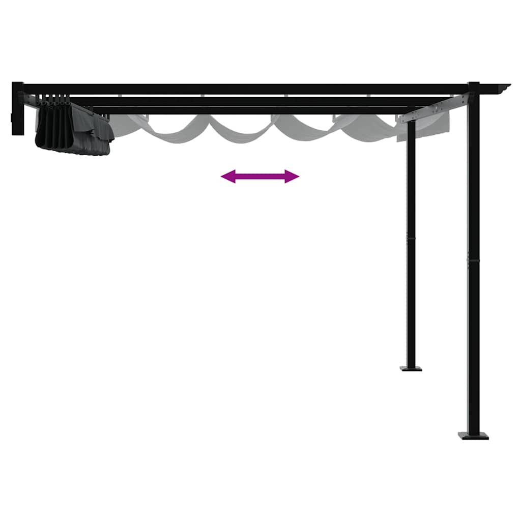 Pavillon Anthrazit 300 x 300 x 200 cm Polyester