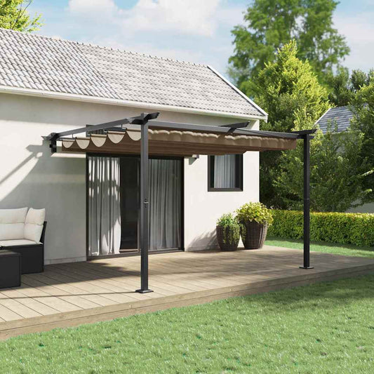 Pavillon Taupe 300 x 300 x 200 cm Polyester