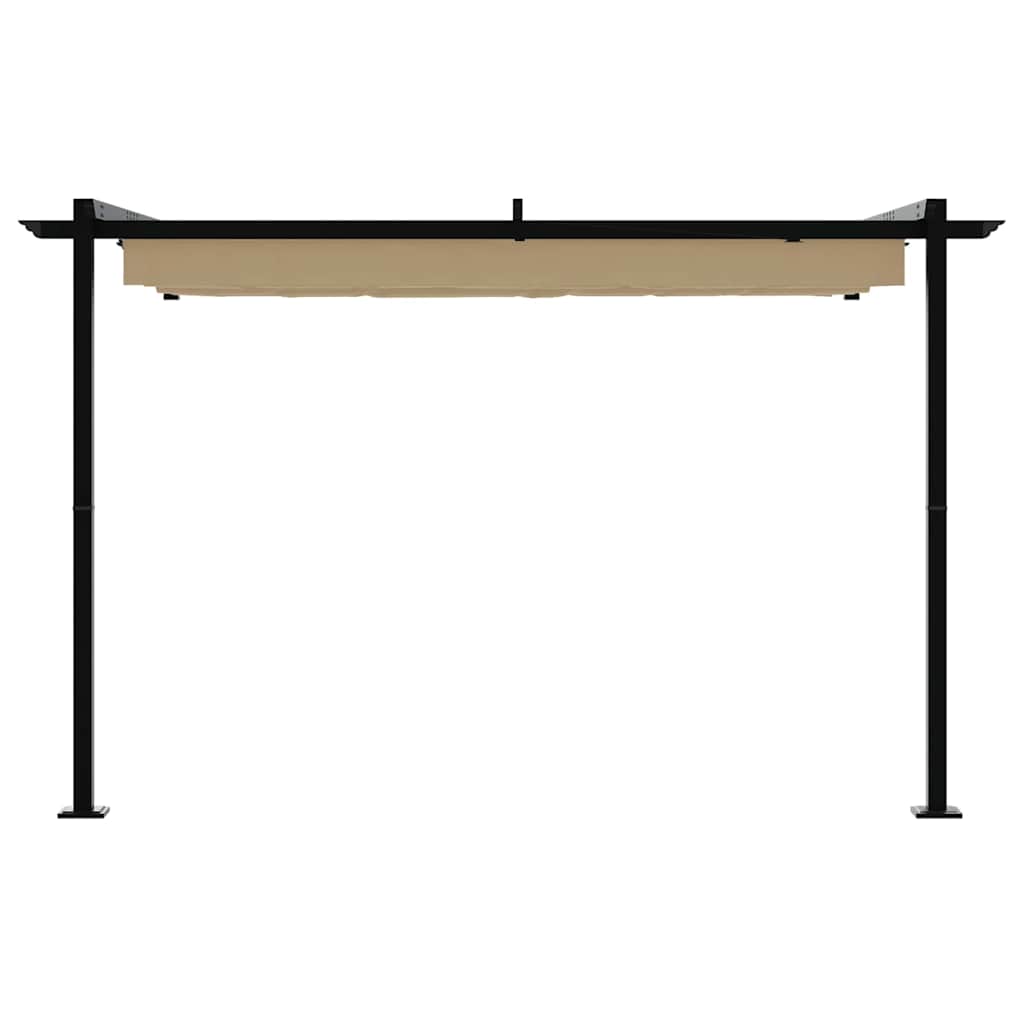 Pavillon Taupe 300 x 300 x 200 cm Polyester