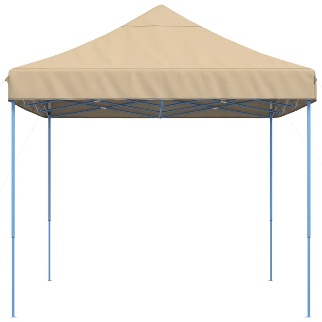 Partyzelt Faltbar Pop-Up Beige 410x279x315 cm