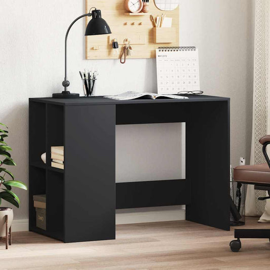 Bureau noir 102x50x75 cm en bois d'ingénierie