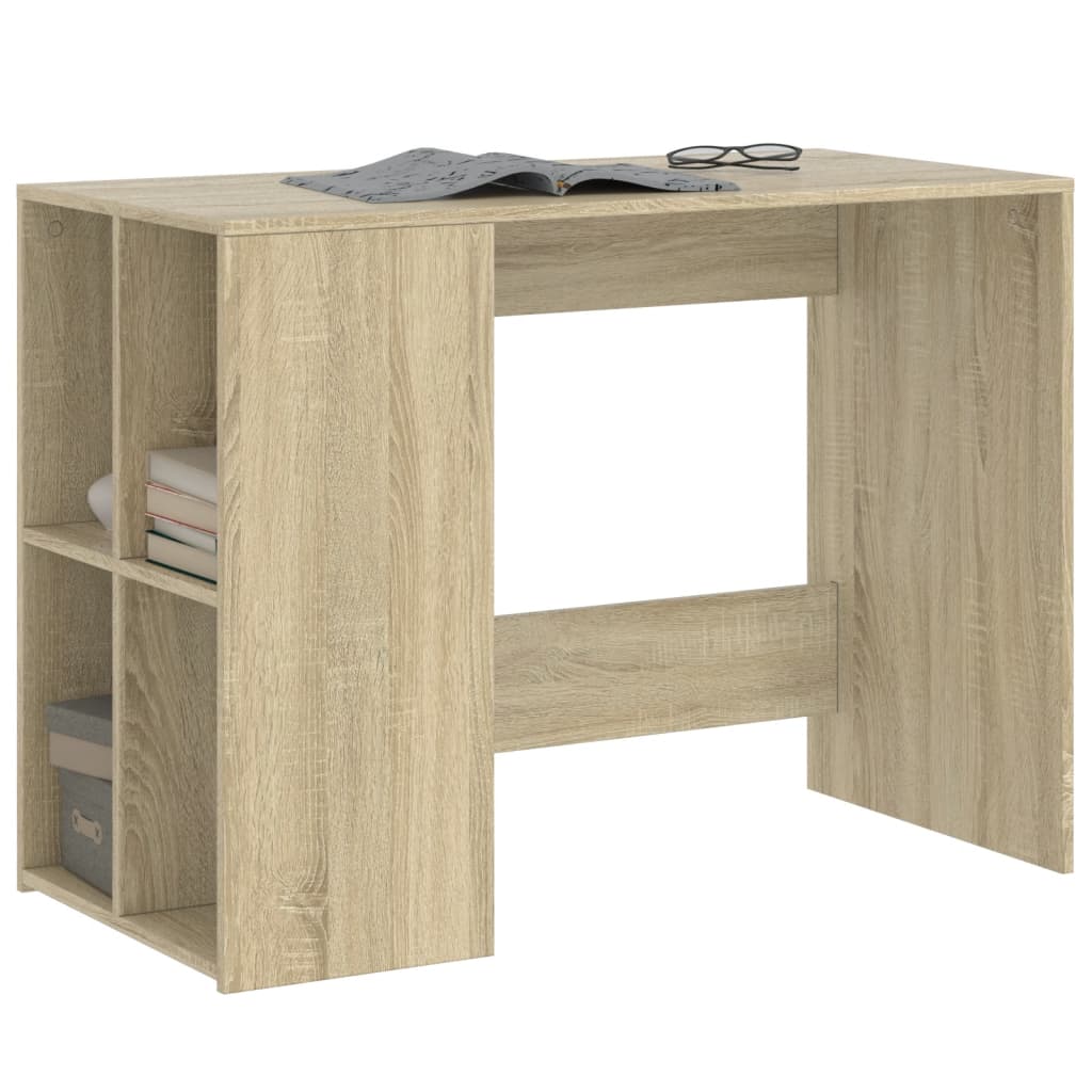 Bureau chêne Sonoma 102x50x75 cm panneau de particules