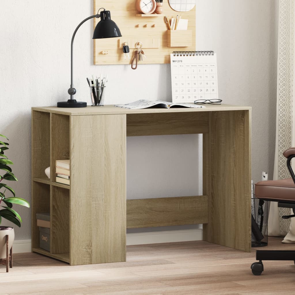 Bureau chêne Sonoma 102x50x75 cm panneau de particules